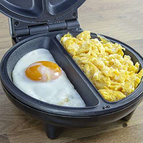 Dual Omelette Maker Electric - Easy Clean Non-Stick Cooking Plate - Makes Healthy Omelettes, Scrambled & Fried Eggs - £14.95 @ Amazon