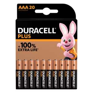 Duracell Plus AAA LR03 Batteries | 20 Pack (Foss Islands)