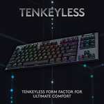 Logitech G915 LIGHTSPEED TKL Tenkeyless Wireless Mechanical Gaming Keyboard - Black