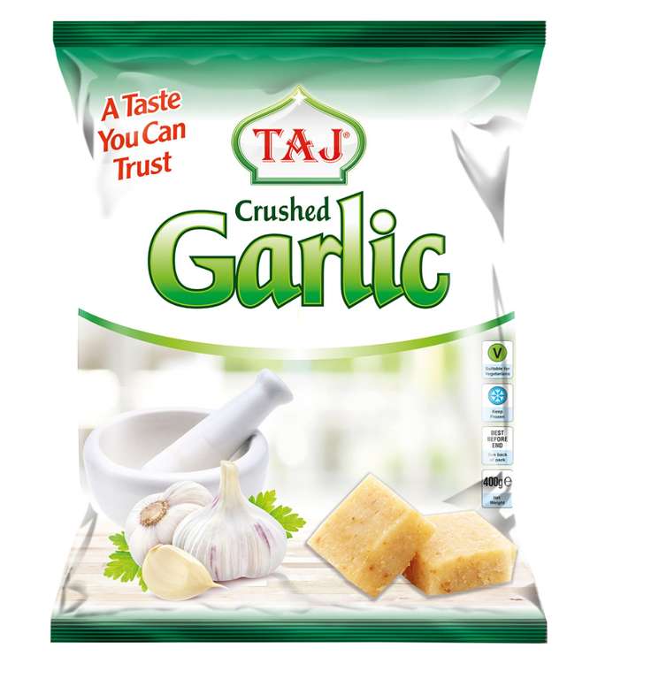 Taj Crushed Garlic 400g - 75p @ Sainsbury's