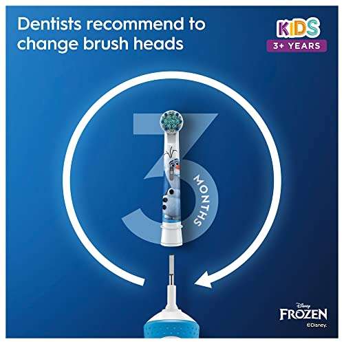 Oral-B Kids Electric Toothbrush, 1 Toothbrush Head, Travel Case, x4 Frozen 2 Stickers £19.99 @ Amazon