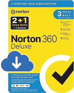 Norton 360 Deluxe 2024, Antivirus Software for 2 + 1 Devices and 1-Year Subscription, Activation Code by email