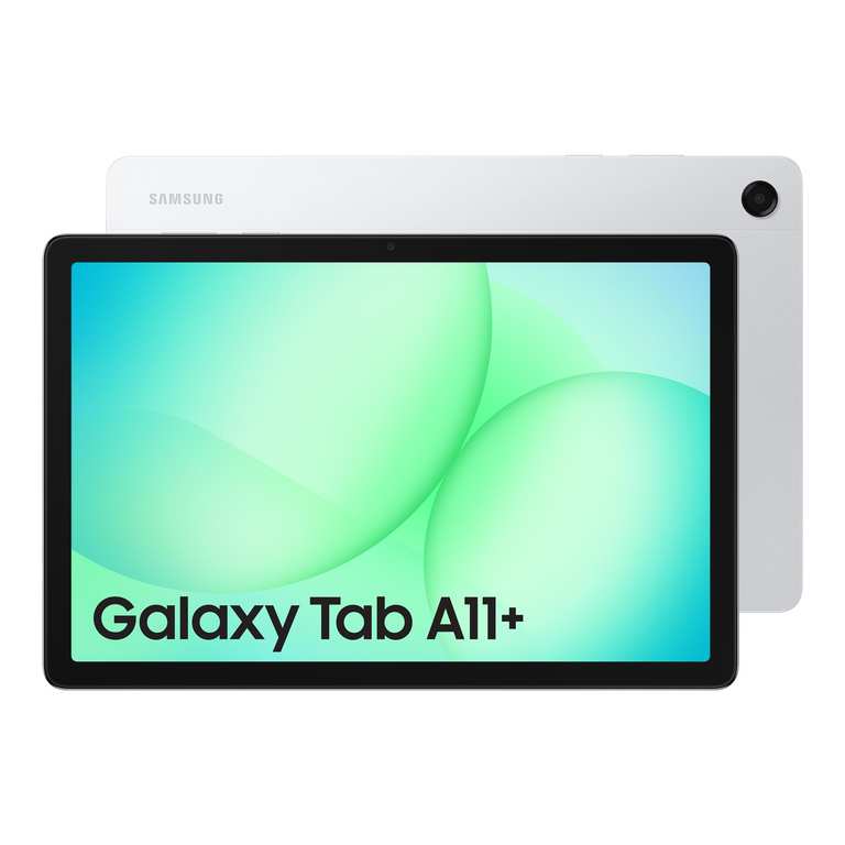 Samsung Galaxy Tab A11+, AI Features, 11" 90Hz Display, 256GB/8GB, Silver/Grey 3 Year Extended Warranty (UK Version)