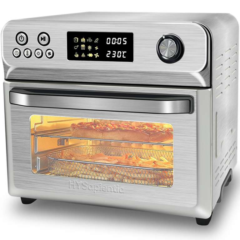 HYSapientia 24L Air Fryer Oven With Rotisserie Large XXL 1800W 10 in 1 Airfryer (w/ £25 off voucher) Sold by HYSapientia Disp by Amazon