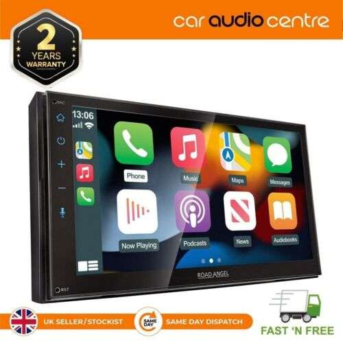 Road Angel RA-X721DAB Apple CarPlay Android Auto Bluetooth DAB Radio Car Stereo - New - Damaged box sold by caraudiocentreuk with code