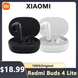 Xiaomi Redmi Buds 4 Lite BT5.3 5+15hrs/IP54/black/white £15.04 with code, delivered, incluing VAT @ AliExpress/ Original Earphone MI Store