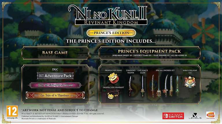 Ni No Kuni II: Revenant Kingdom Prince's Edition (Nintendo Switch) £14.95 @ Amazon