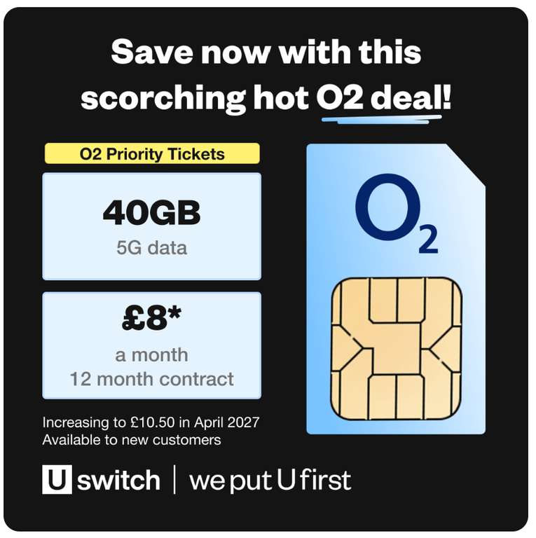 O2 Travelodge O2 Sim Only Deals £7-£10/m 10-75GB Roaming Included – Uswitch at £84.00 ...