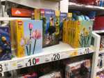 Lego Daffodils 40747 and Lego Lotus Flowers 40647 instore Grantham