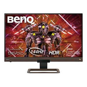 BEN Q EX2780Q 27-Inch QHD (2560 x 1440) HDRi 144Hz Gaming Monitor, IPS, FreeSync Premium, USB-C, PS5/Xbox X Compatible - £214.90 @ Amazon