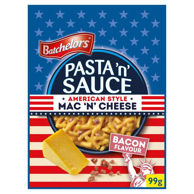 Batchelors Pasta 'n' Sauce American Style Mac 'n' Cheese Bacon Flavour 99g - 10p instore @ B&M, Wallsend