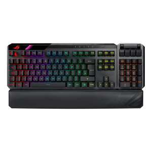 ASUS ROG Claymore II PBT Wireless Keyboard - Red or Blue RX Optical Switches W/Code (potentially £136.99 with £25 cashback from ASUS)