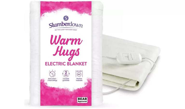 Slumberdown Winter Warm Electric Blanket | craft-ivf.com