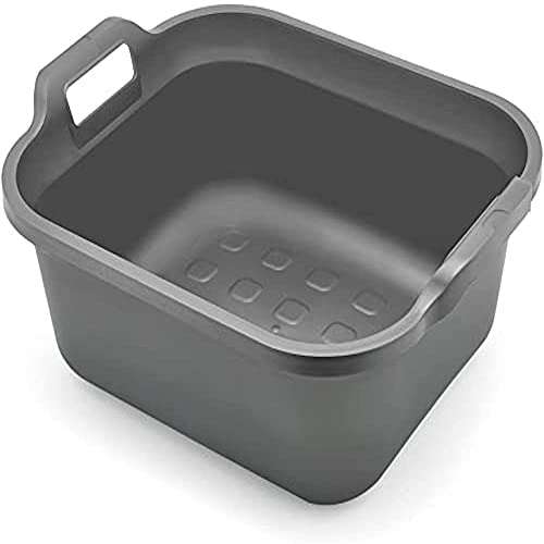 Addis Eco Made from 100% Recycled Plastic Washing up Bowl with Twin Handle, 10 Litre, Eco Metallic Grey £3.50 @ Amazon