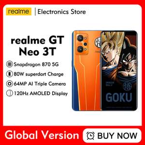 Global Version Realme GT NEO 3T DRAGON BALL Z EDITION Smartphone Snapdragon 870 64MP £240.52 AliExpress Realme Electronics Store