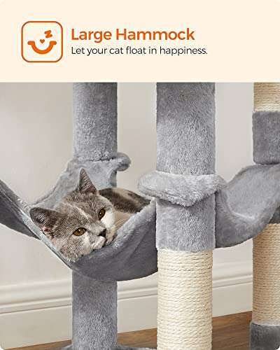 Feandrea Cat Tree, 143 cm Cat Tower for Indoor Cats - sold & dispatched by SONGMICS HOME UK