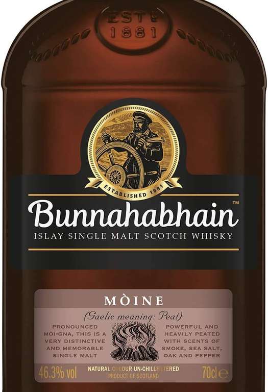 Bunnahabhain Moine Peated Islay Single Malt Whisky (Temporarily Out of Stock) £33.53 @ Amazon