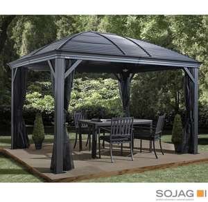 Sojag Moreno 10ft x 12ft (2.88 x 3.53m) Aluminium Frame Sun Shelter with Galvanised Steel Roof + Insect Netting - £999.99 @ Costco