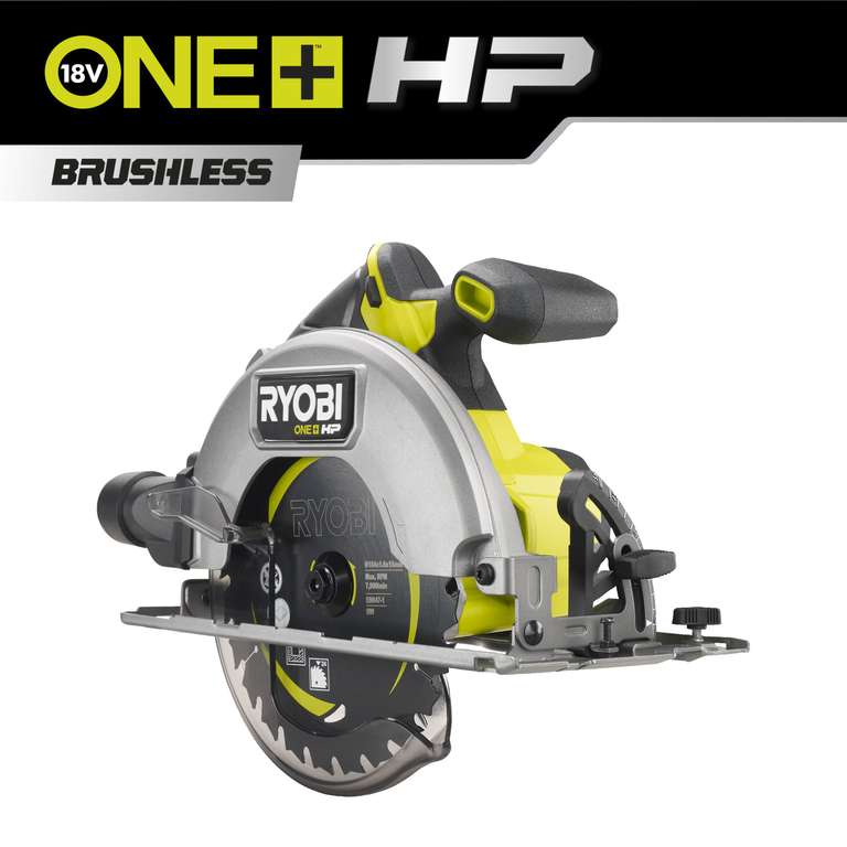 BARE 18V ONE+ HP Cordless Brushless Performance Circular Saw (Bare Tool) £104.99 at Ryobi