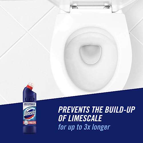 3 x Domestos Original Thick Bleach eliminates 99.9% of bacteria and viruses disinfectant to protect against germs 750ml