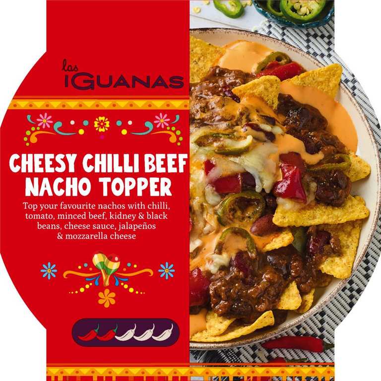 Las Iguanas Cheesy Chilli Beef Nacho Topper 300g