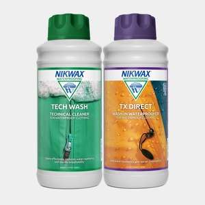 Nikwax Tech Wash and TX Direct Twin Pack - 2 x 1 Litre - New With Tags - Sold by Beautymagasin (UK Mainland)