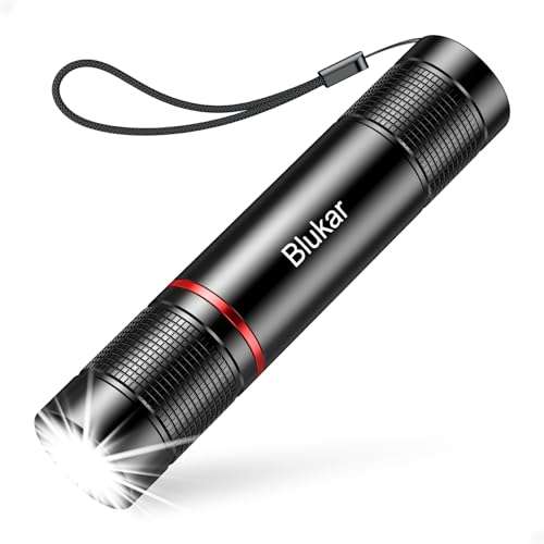 Blukar LED Torch Rechargeable, Super Bright Adjustable Focus Flashlight, 4 Lighting Modes, Long Battery Life - Sold by Flying-Store / FBA