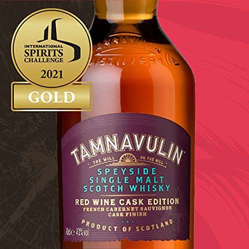 Tamnavulin Speyside French Cabernet Sauvignon Edition Single Malt Scotch Whisky, 70cl - £20 @ Amazon