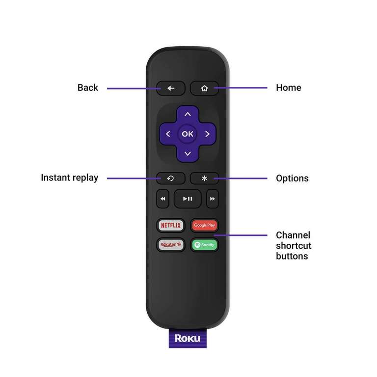 Roku Express HD Streaming Media Player - £19.99 with free click & collect @ Argos