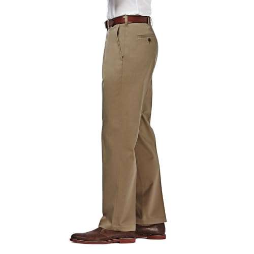 Premium No Iron Khaki Classic Fit Pants, Waist 38 Leg 32, at Amazon for ...