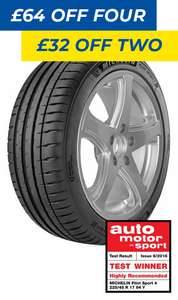 Up To £64 Off Fitting + £50 Cashback When You Buy Four Michelin Tyres at ATS Euromaster