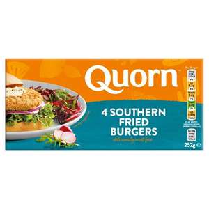 Quorn Vegetarian Southern Style Burger (4 pack) 252g £1.50 @ Sainsbury's