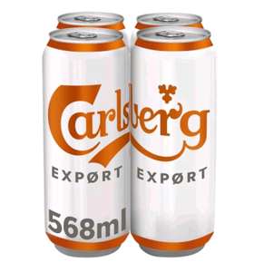 Carlsberg Export 4x Pint (568ml) Cans £4.50 in-store and online at Waitrose & Partners