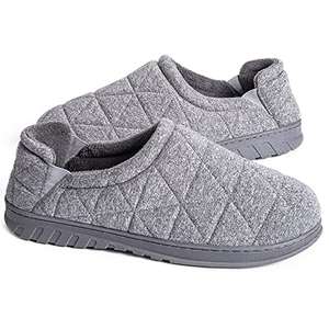 Men's Quilted Fleece Memory Foam Slippers £6.40 using voucher - Sold by Merrimac / Fulfilled By Amazon