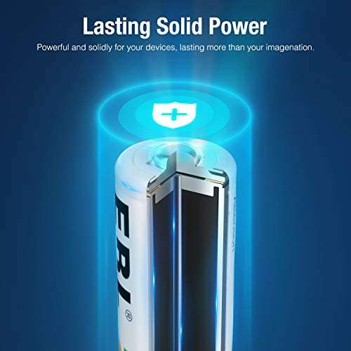 EBL 16pcs 2800mAh Ni-MH Rechargeable AA Batteries sold by EBL Stores