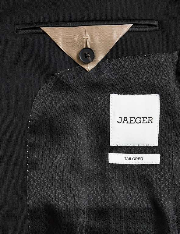 Men's Jaeger Tailored Fit Pure Wool Twill Jacket 70% off + free click & collect