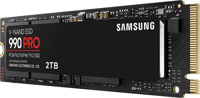 Samsung 990 PRO 2TB PCIe 4.0 (up to 7450 MB/s) NVMe M.2 (2280) Internal SSD MZ-V9P2T0BW £121.79 @ Amazon (Prime Exclusive)