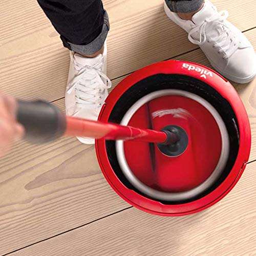 Vileda Spin and Clean Floor Mop and Bucket Set, Spin Mop for Cleaning Floors, Set of 1x Mop 1x Bucket £20.00 @ Amazon