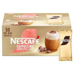 NESCAFÉ Gold Cappuccino Unsweetened Taste Instant Coffee Sachets - 50 x 14.2g £9.49/£8.07 S+S