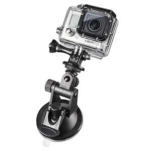 Mantona Suction Cup Mini with 1/4 Inch Thread and GoPro Mount – suitable for GoPro Hero, Lightweight Digital/Compact Cameras & Smart Phones