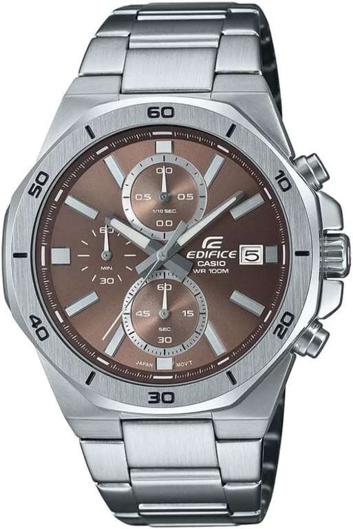 Casio Edifice Chrono Men's Silver Watch EFV-640D-5AVUEF (10% off with newsletter signup)