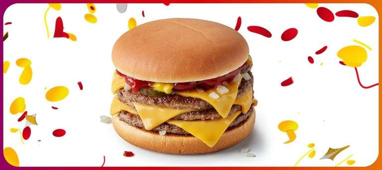 McDonalds Monday 13/03 - single McMuffin £1.19 // Triple Cheeseburger £1.49 via App @ McDonalds