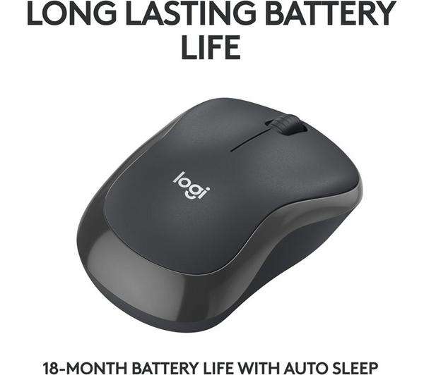 LOGITECH M240 Silent Wireless Optical Mouse (18 Month Battery Life) Free Collection