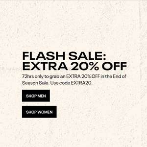 Extra 20% Off Outlet Sale Items using discount code @ Reebok