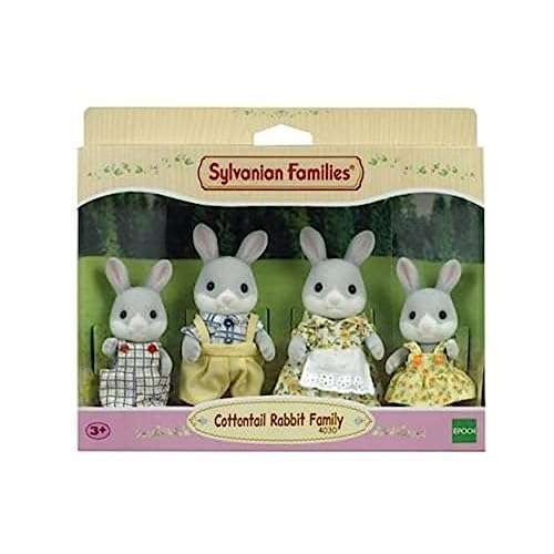 Sylvanian Families - Cottontail Rabbit Family ,Multi,4030 4 piece set