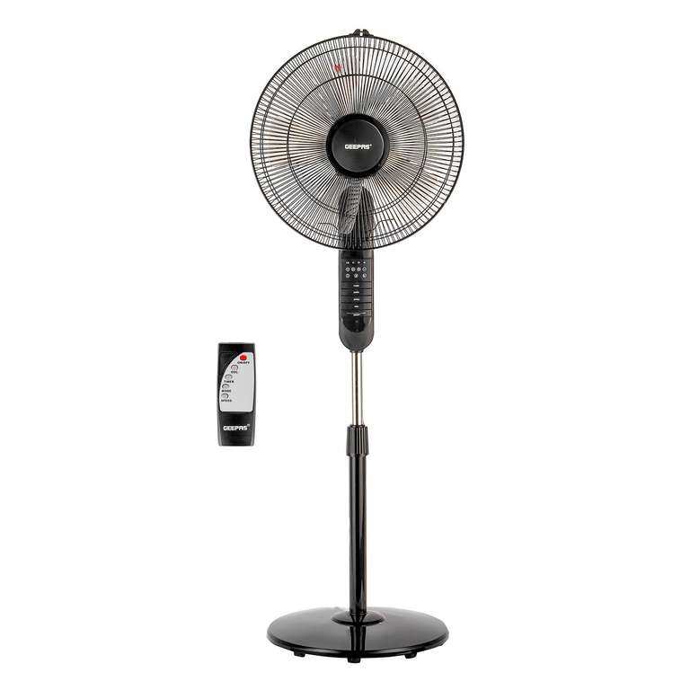 60W Oscillating Pedestal Fan with Remote Control £37.80 with code @ Geepas
