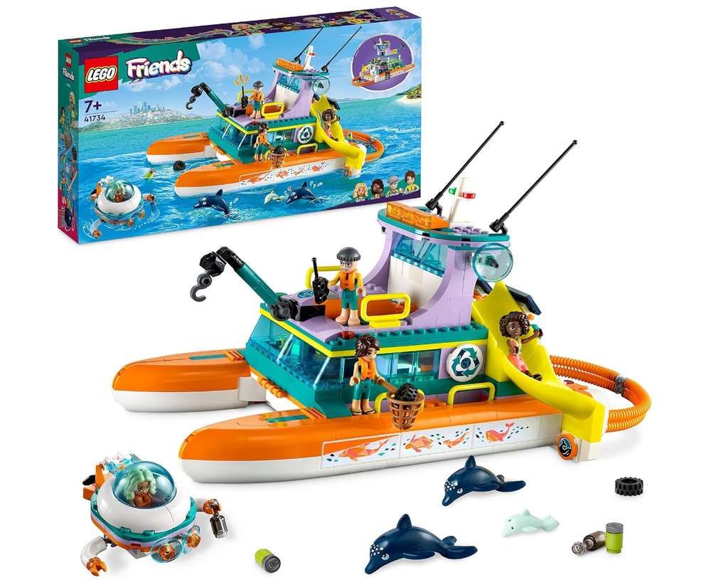 Lego friends rescue 2025 mission boat tesco