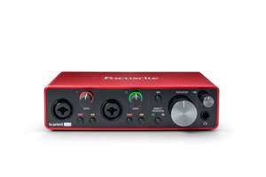 Focusrite Scarlett 2i2 3rd Gen USB Audio Interface for Recording, Songwriting, Streaming and Podcasting