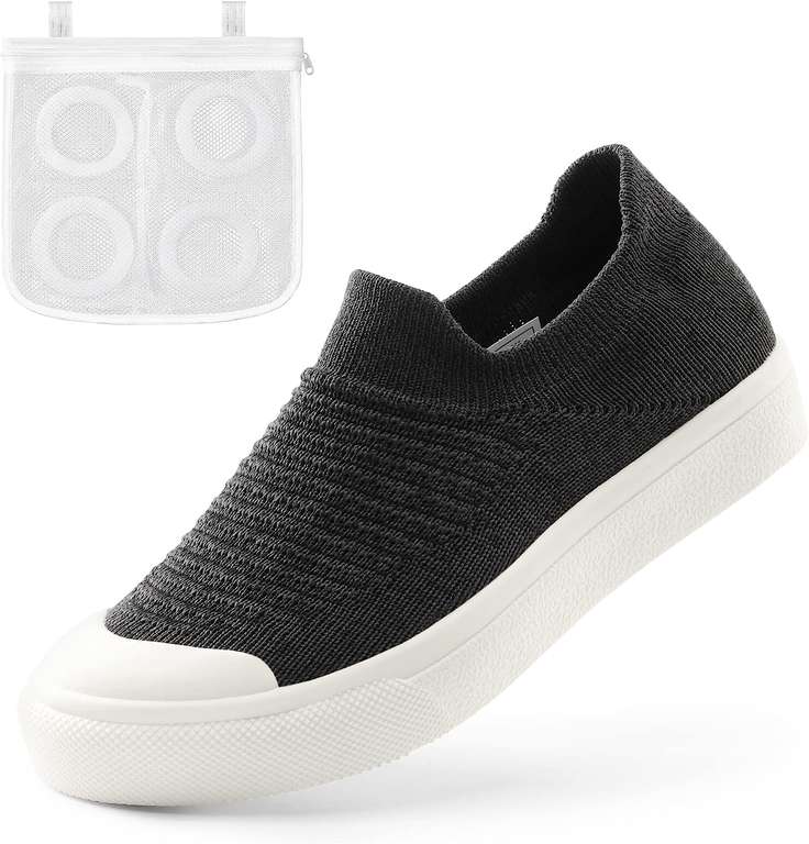DREAM PAIRS Boys Girls Sneakers Machine Wash Trainers Lightweight Slip-on Walking Shoes with Laundry Bag sizes 13 - 4.5