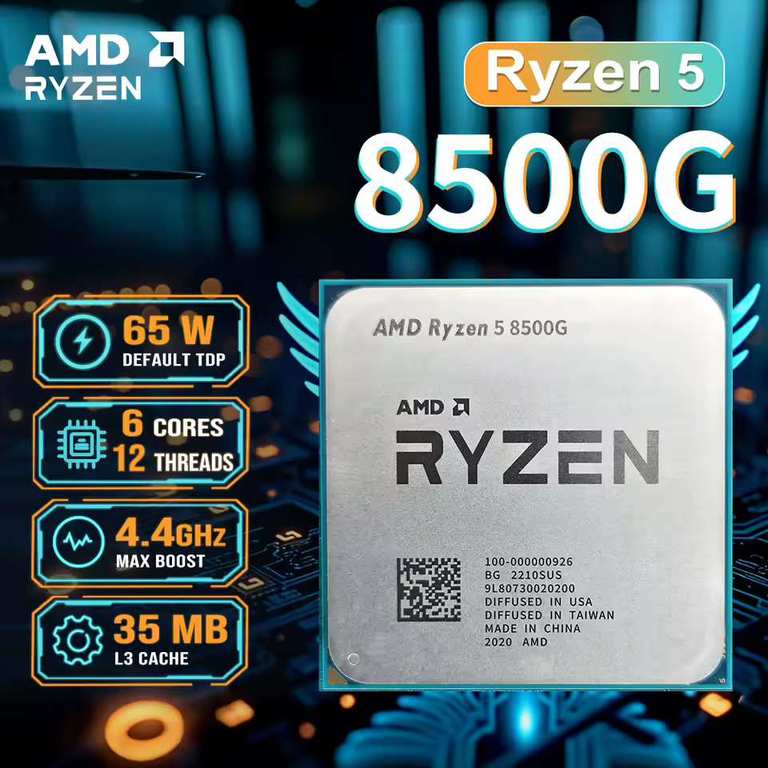 AMD Ryzen 5 8500G CPU / APU ( OEM / Zen4 / 6C / Socket AM5 ) with 2% cashback@UK Tech Authorized Store(UK Stock)